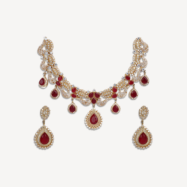 Crimson Radiance Necklace